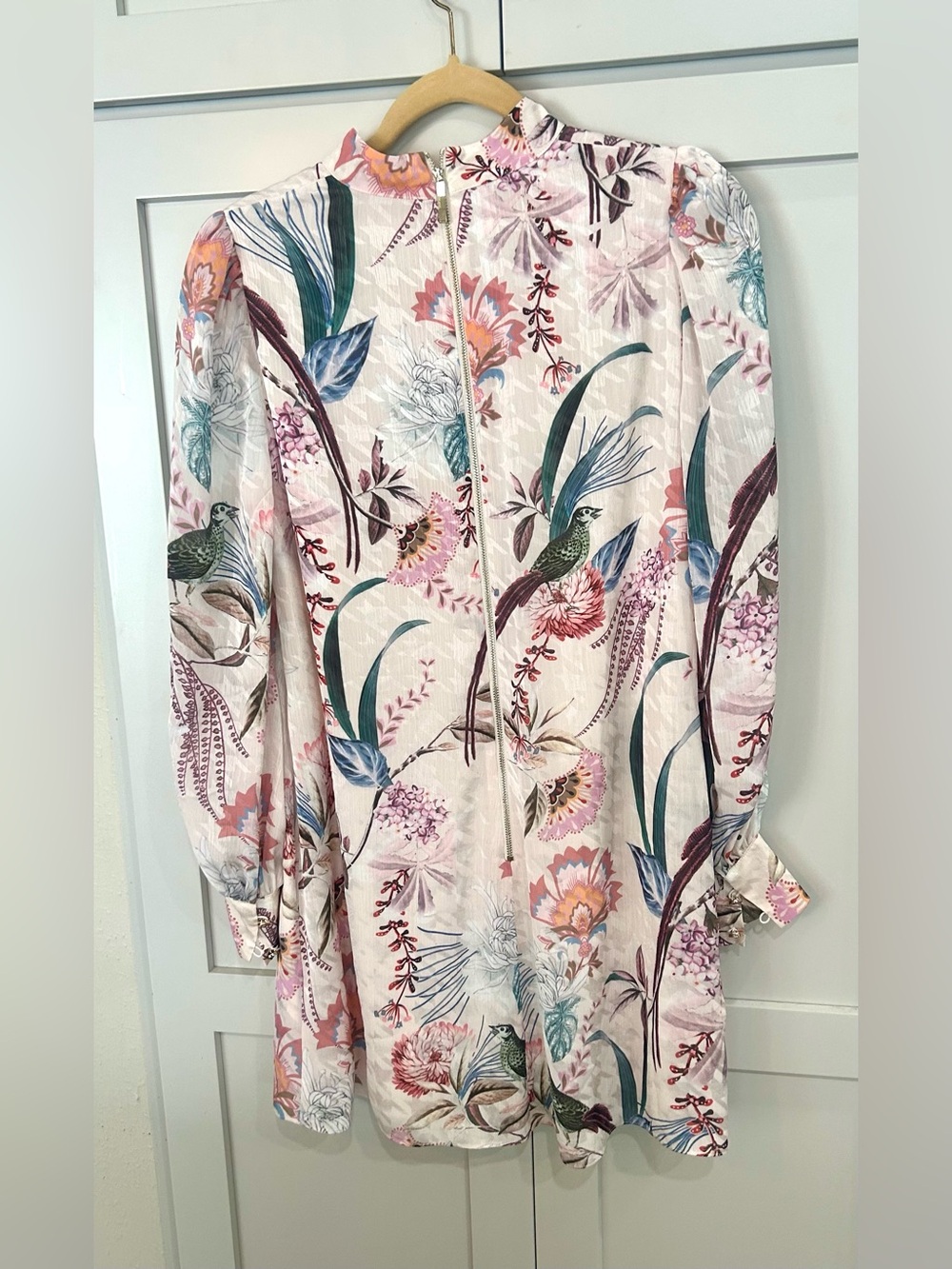 Ted Baker Pink Floral & Botanical Print Tunic Dress